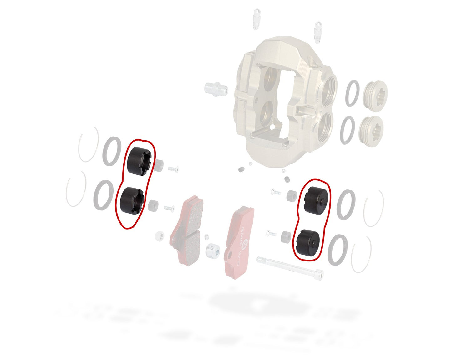 BSS FRONT BRAKE CALIPER - KZ