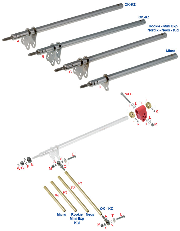 OTK Steering column for Nordix - Mini - Kid