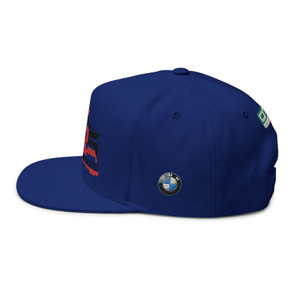 WRS Kart Racing Embroidered Flat Bill Cap