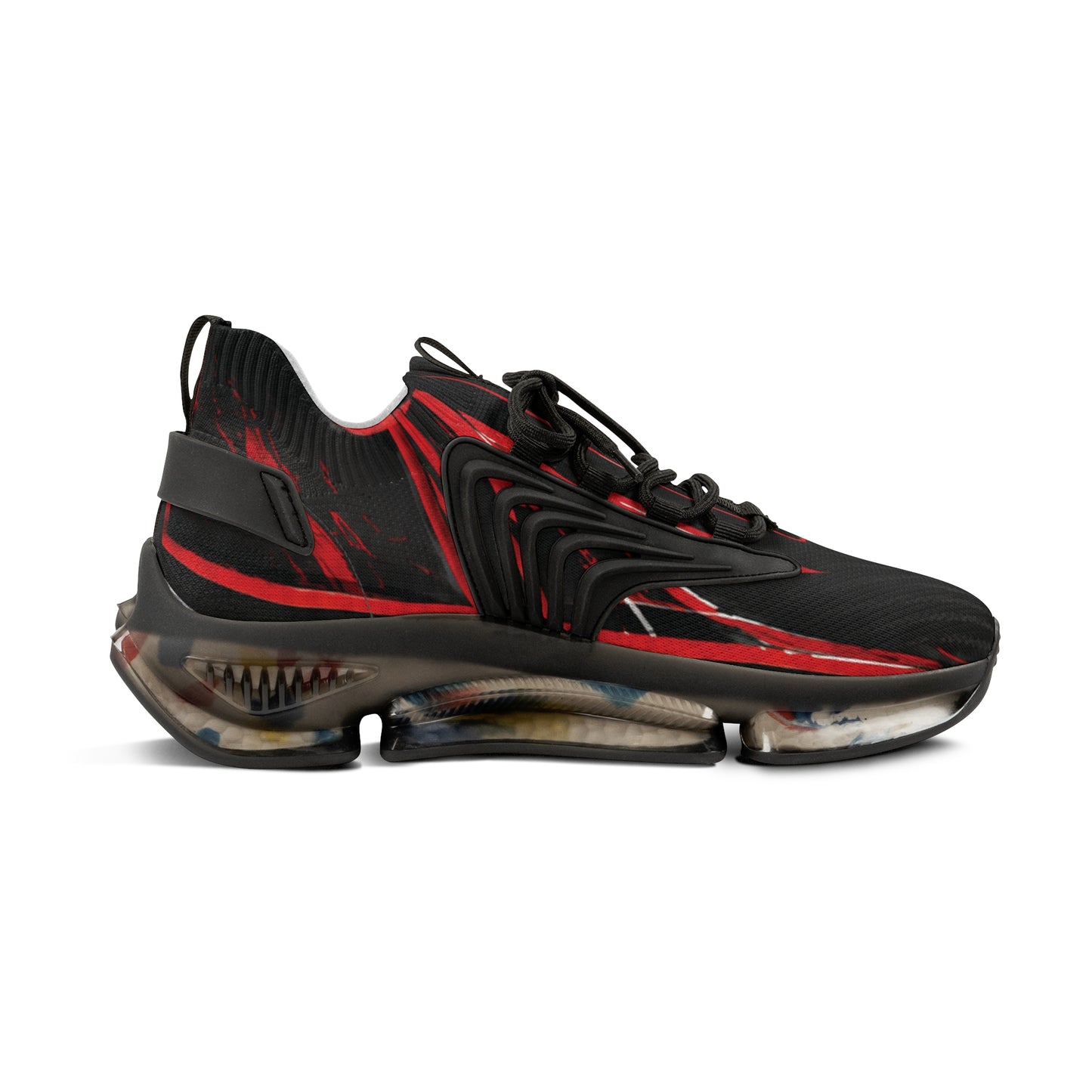 Men's Mesh Sneakers — Red Flame Athletic Running Shoes