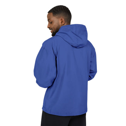 Packable Orange Anorak Jacket – Lightweight Hooded Windbreaker