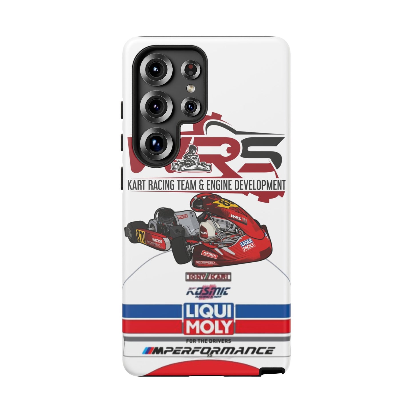 Kart Racing Tough Phone Case – 'WRS' Engine Development Design