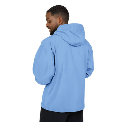Packable Orange Anorak Jacket – Lightweight Hooded Windbreaker