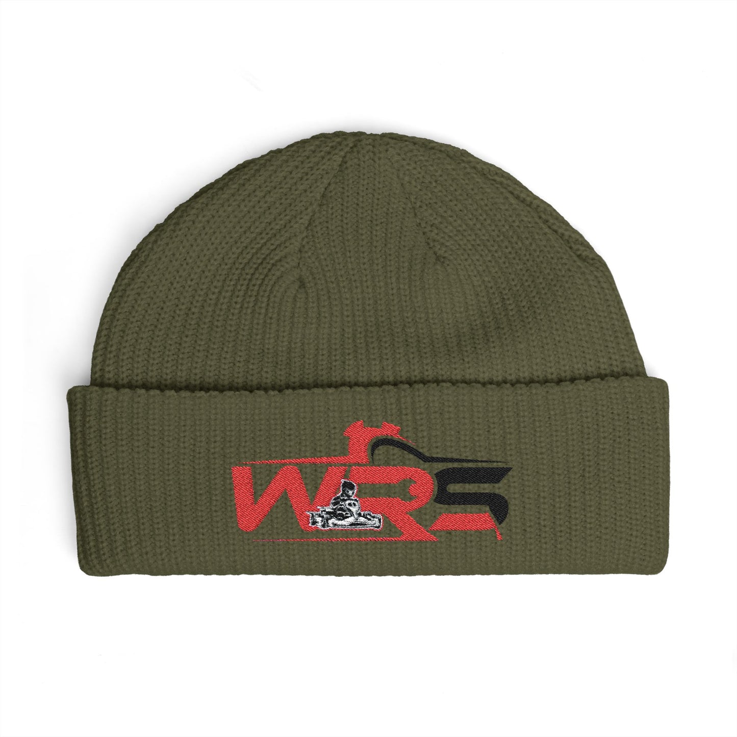 Cuff Beanie - Vintage Racing Logo Knit Cap
