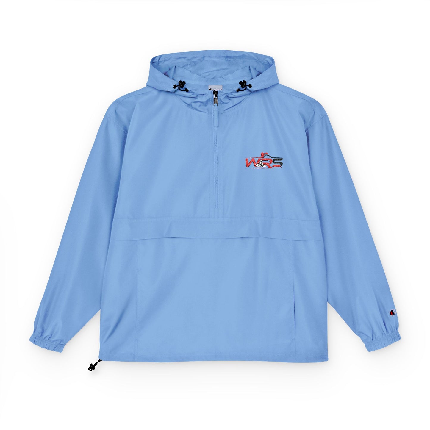 Packable Orange Anorak Jacket – Lightweight Hooded Windbreaker
