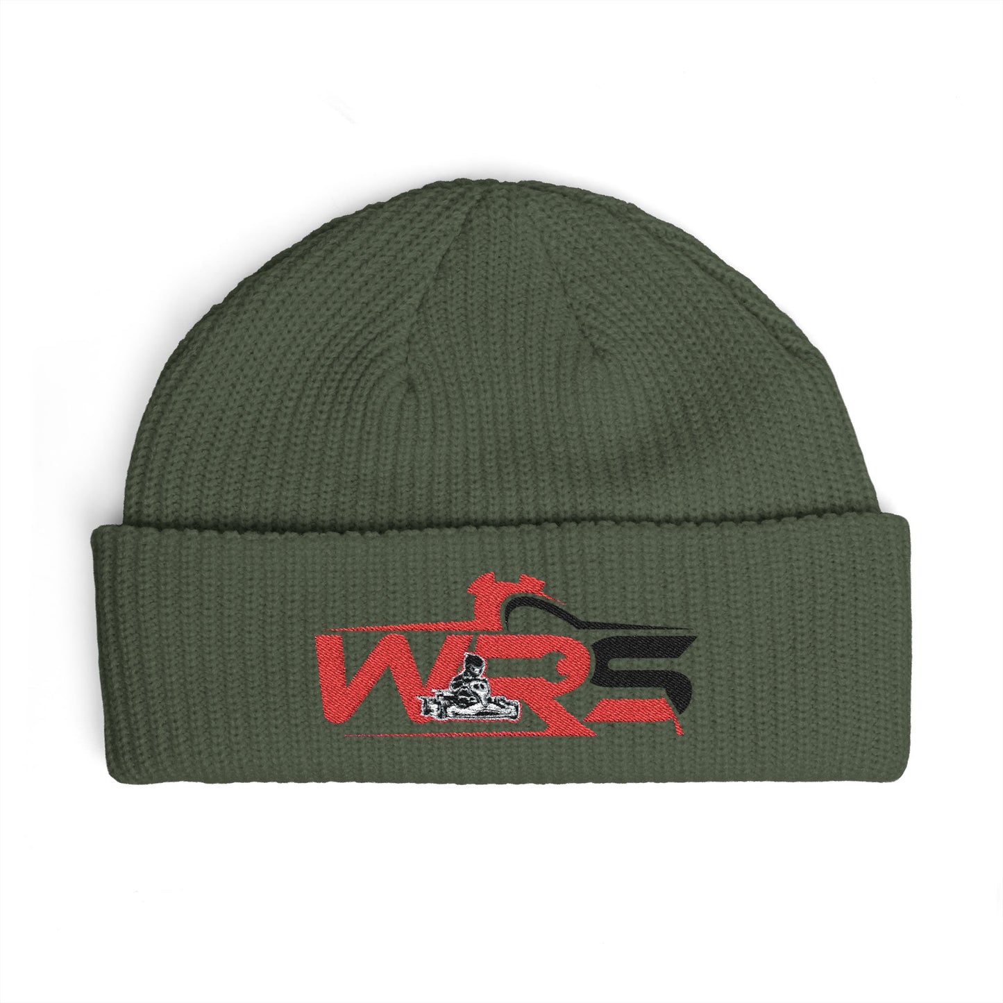 Cuff Beanie - Vintage Racing Logo Knit Cap