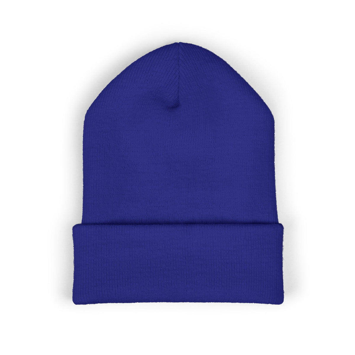 Embroidered Racing Flame Beanie — Classic Cuffed Knit Cap