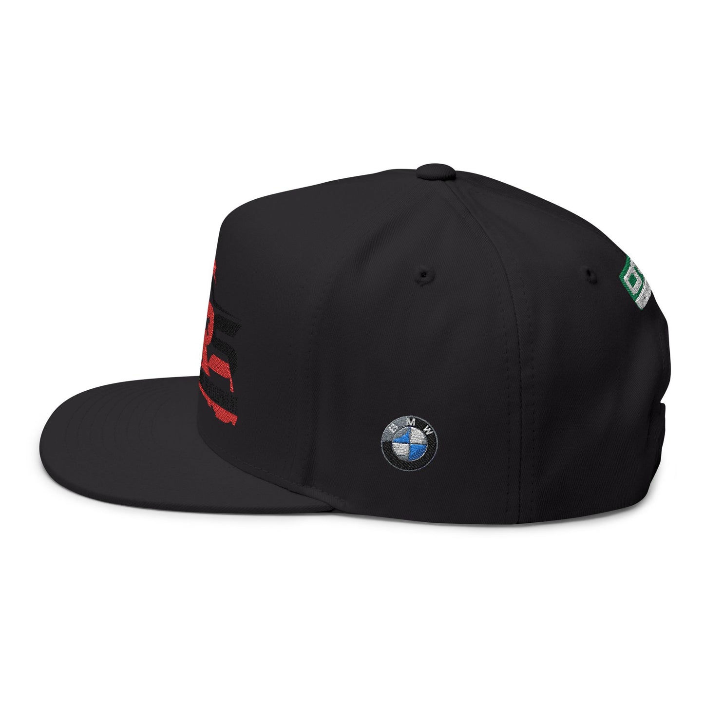 WRS Kart Racing Embroidered Flat Bill Cap