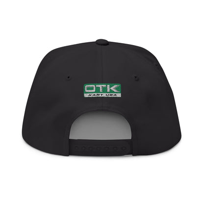 WRS Kart Racing Embroidered Flat Bill Cap