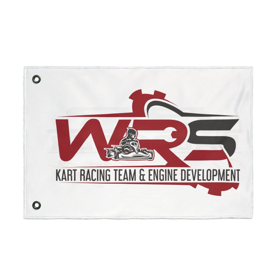 Racing Team Double-Sided Flag — Kart Racing & Engine Development Banner