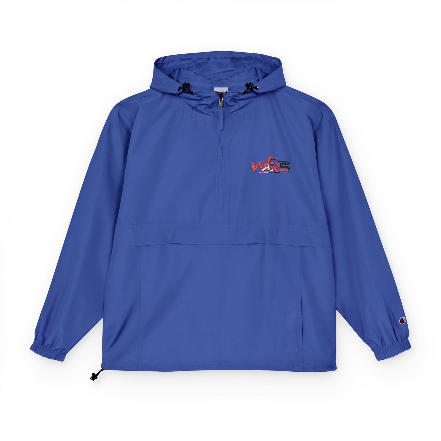 Packable Orange Anorak Jacket – Lightweight Hooded Windbreaker