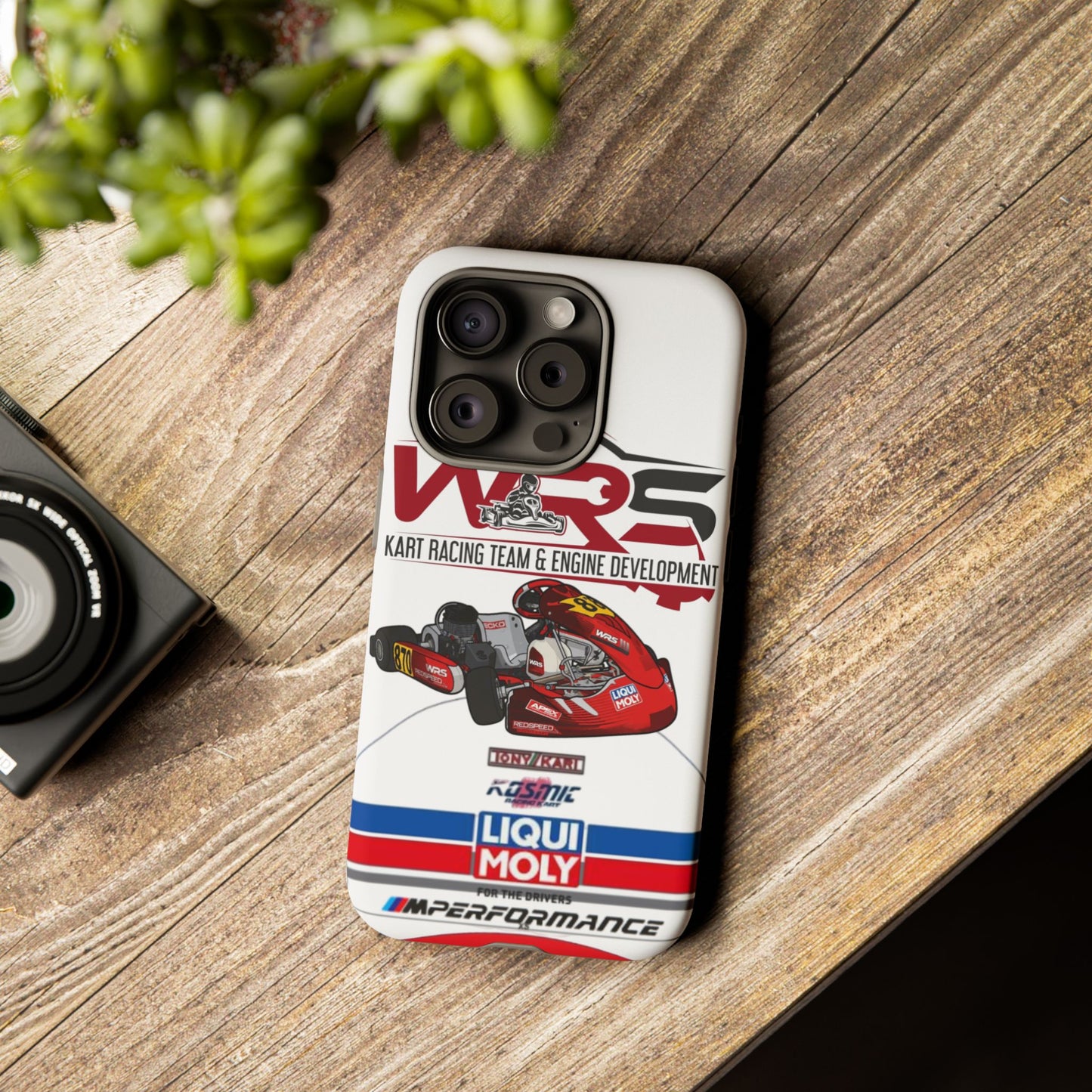 Kart Racing Tough Phone Case – 'WRS' Engine Development Design