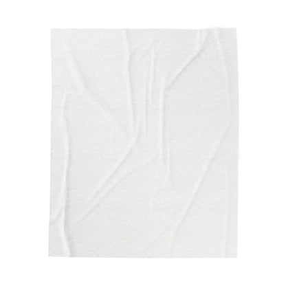 Velveteen Plush Blanket — Repeating WR5 Racing Logo Cozy Throw