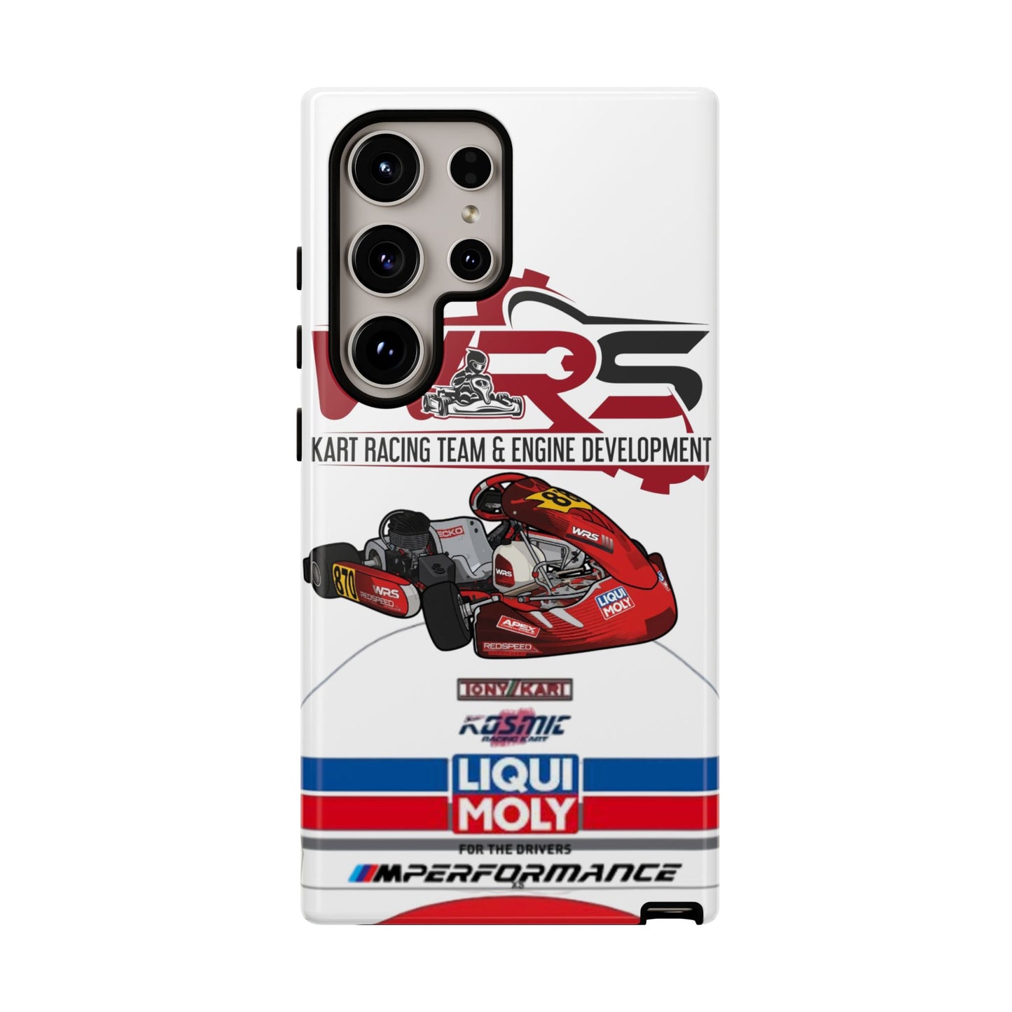 Kart Racing Tough Phone Case – 'WRS' Engine Development Design