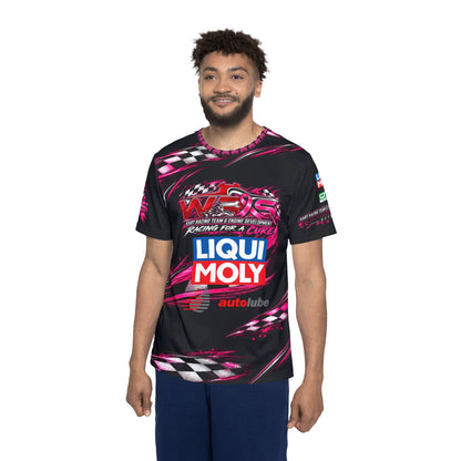 Racing Jersey — "Driven By Hope" Pink Checkered Motorsports Tee