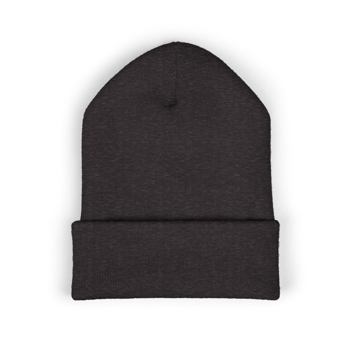 Embroidered Racing Flame Beanie — Classic Cuffed Knit Cap