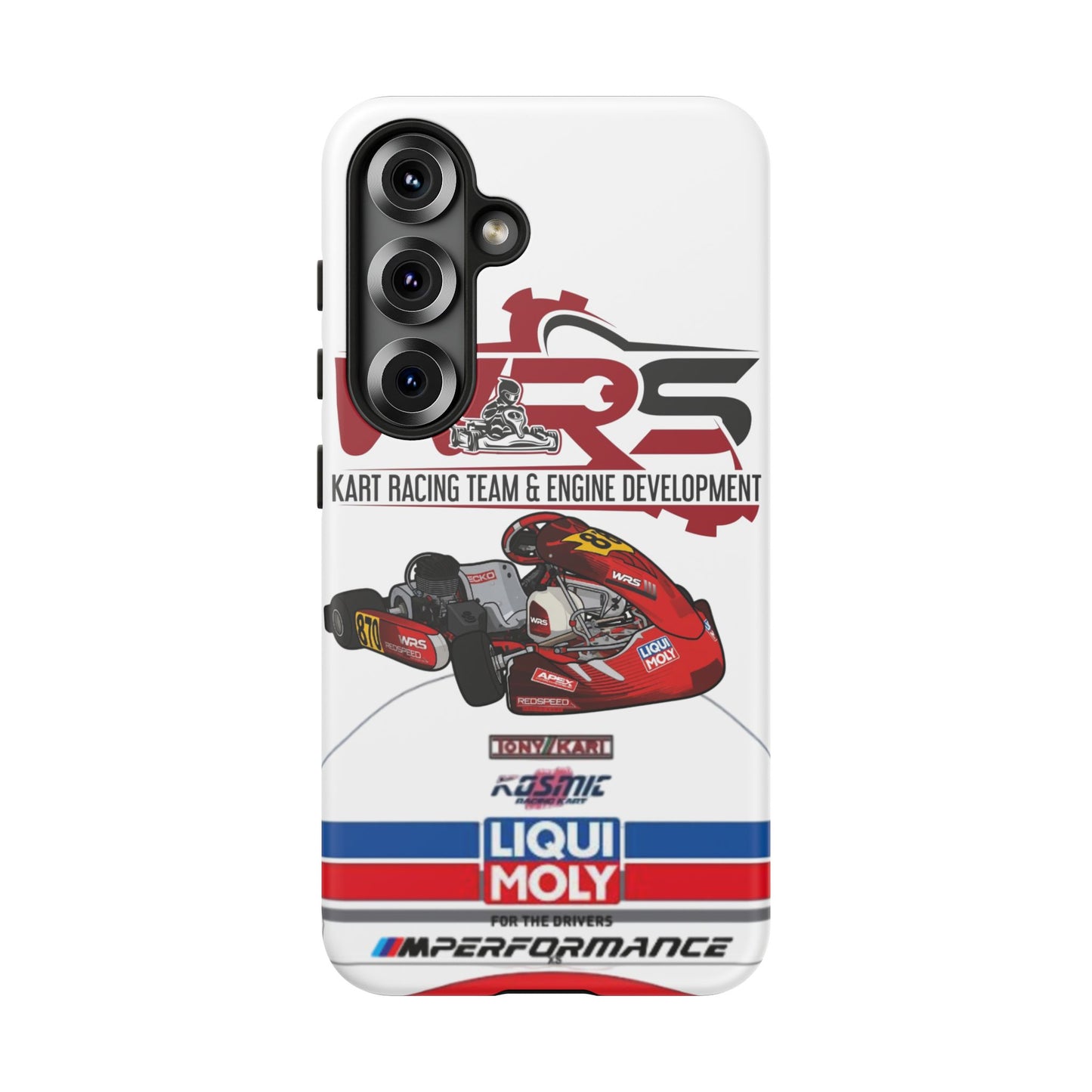 Kart Racing Tough Phone Case – 'WRS' Engine Development Design