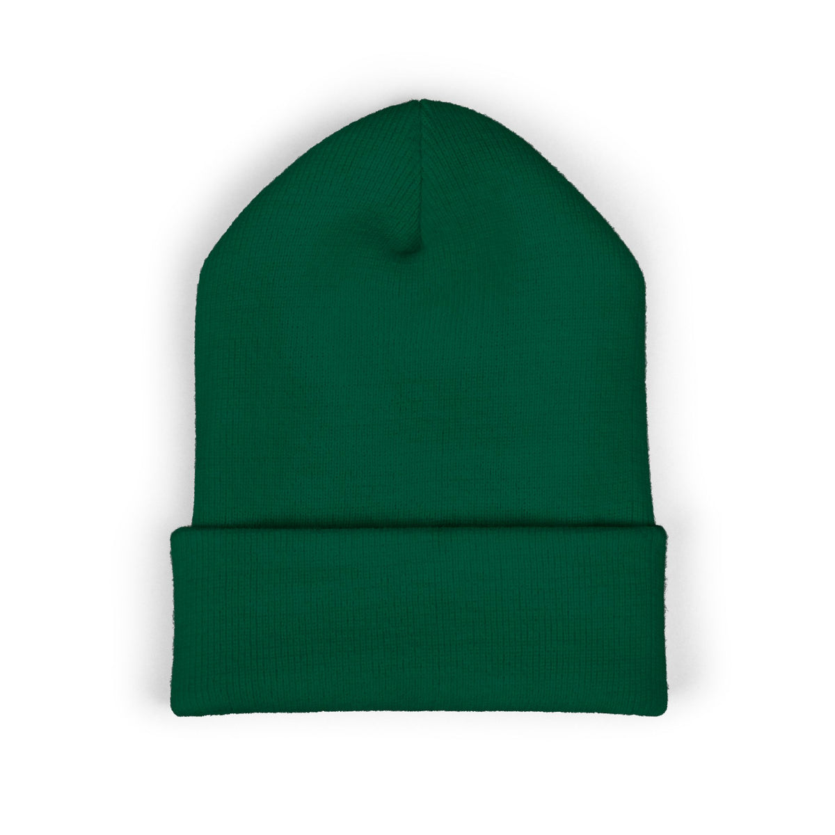 Embroidered Racing Flame Beanie — Classic Cuffed Knit Cap