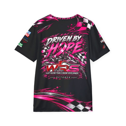 Driven By Hope Racing Jersey — Men's Pink Breast Cancer Awareness Motorsport Tee