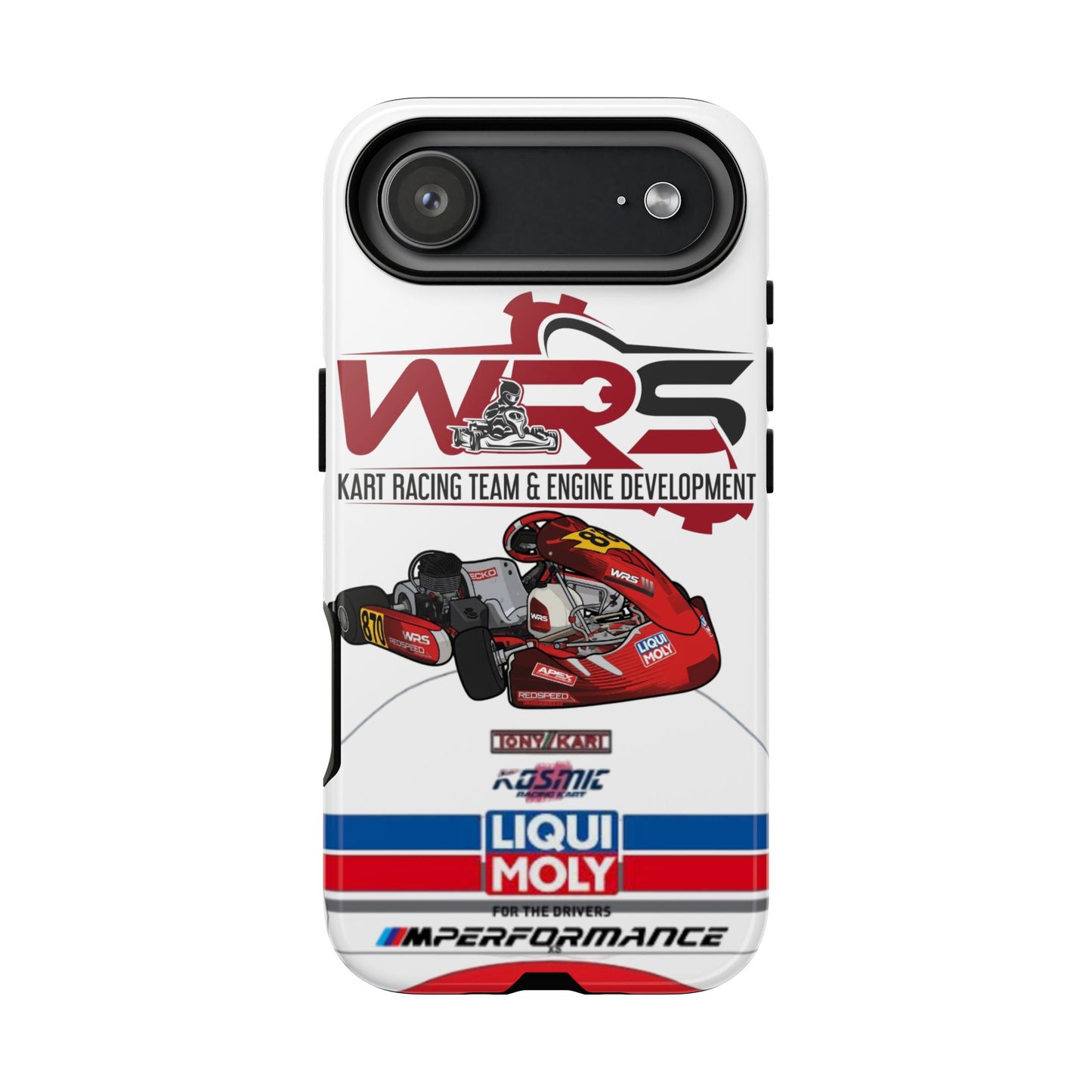 Kart Racing Tough Phone Case – 'WRS' Engine Development Design