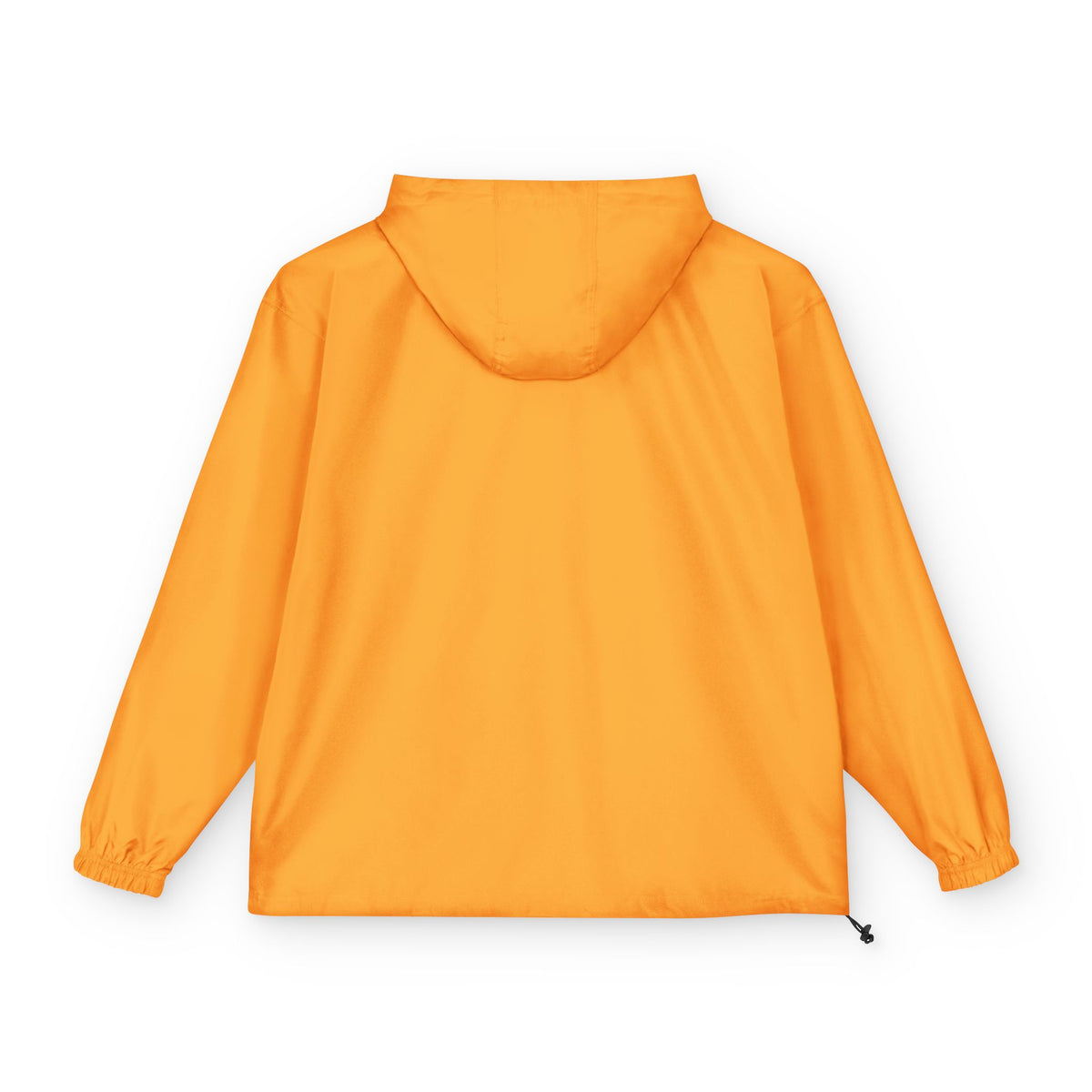 Packable Anorak Jacket — Orange Windbreaker with Floral Gothic 'D' Logo
