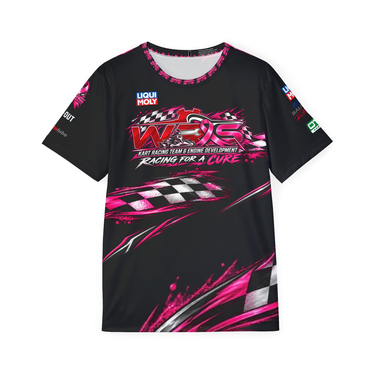 Driven By Hope Racing Jersey — Men's Pink Breast Cancer Awareness Motorsport Tee