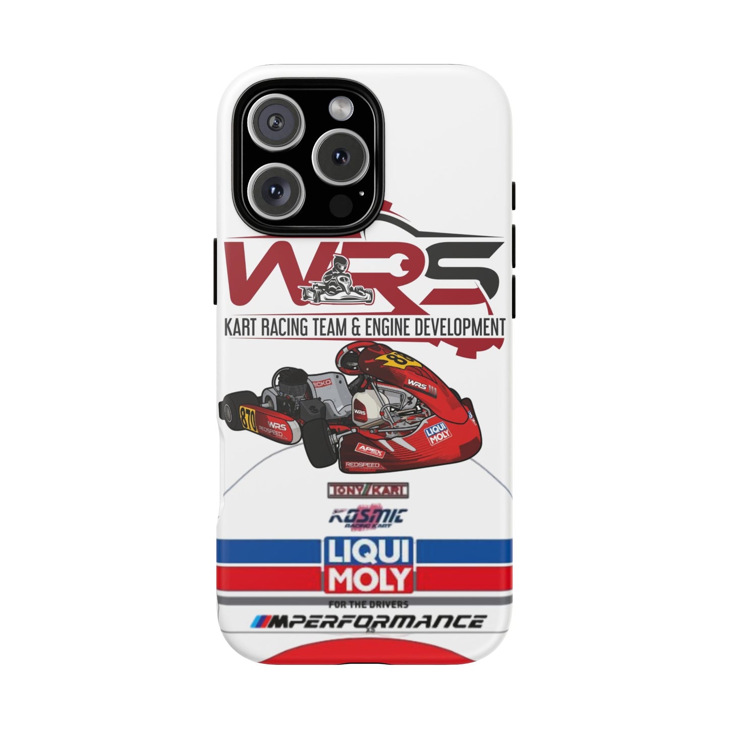 Kart Racing Tough Phone Case – 'WRS' Engine Development Design