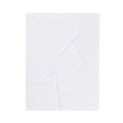 Velveteen Plush Blanket — Repeating WR5 Racing Logo Cozy Throw