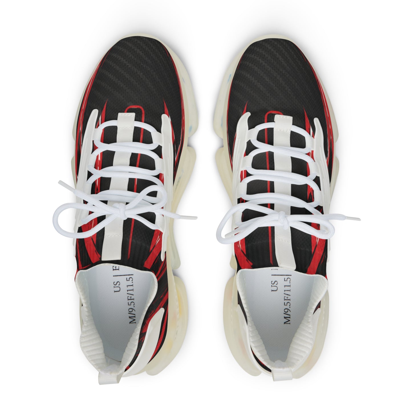 Men's Mesh Sneakers — Red Flame Athletic Running Shoes