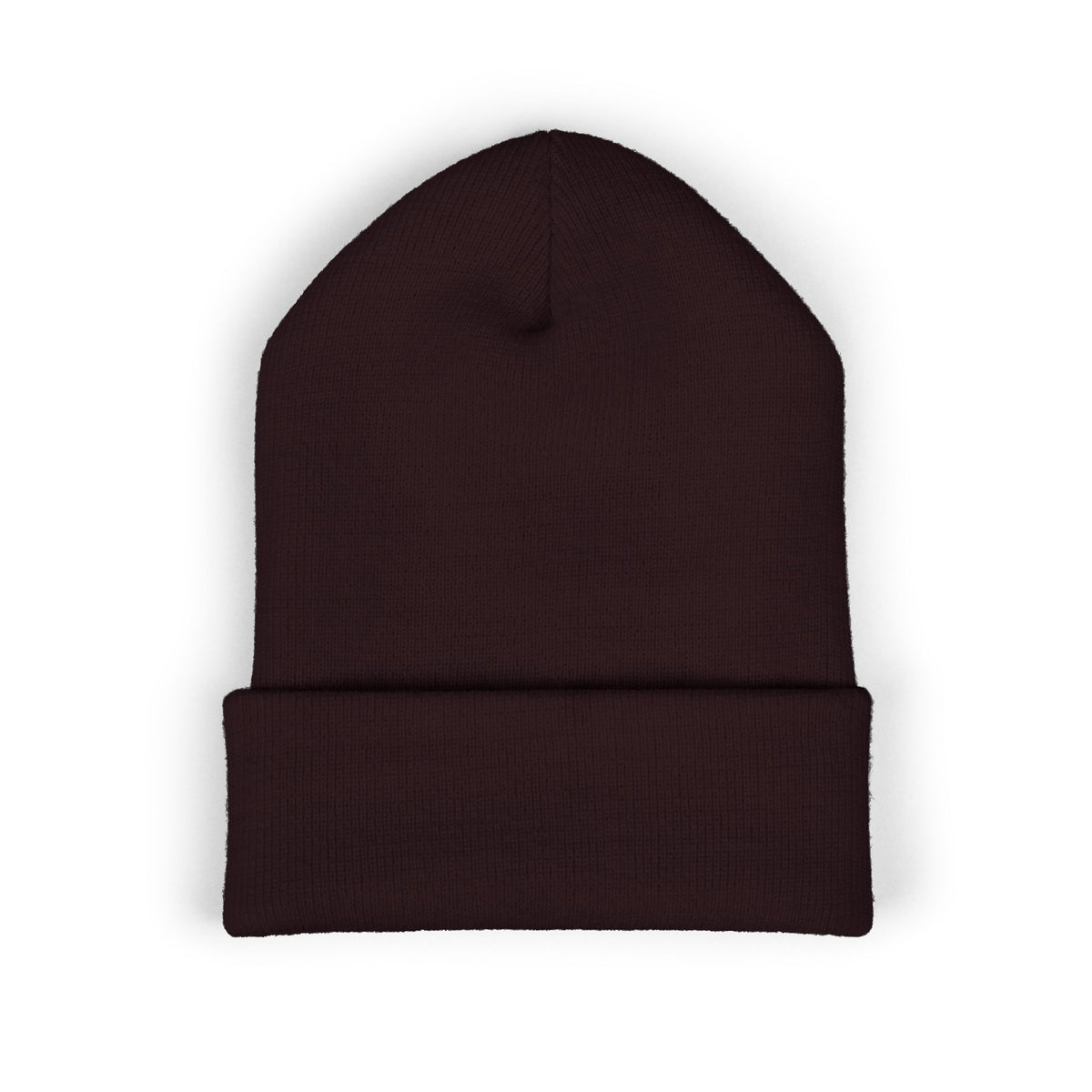 Embroidered Racing Flame Beanie — Classic Cuffed Knit Cap