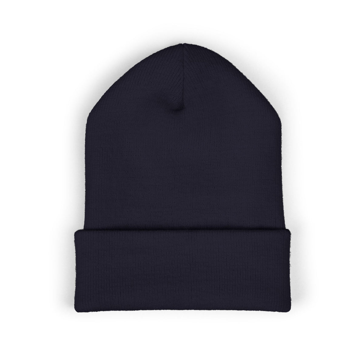 Embroidered Racing Flame Beanie — Classic Cuffed Knit Cap