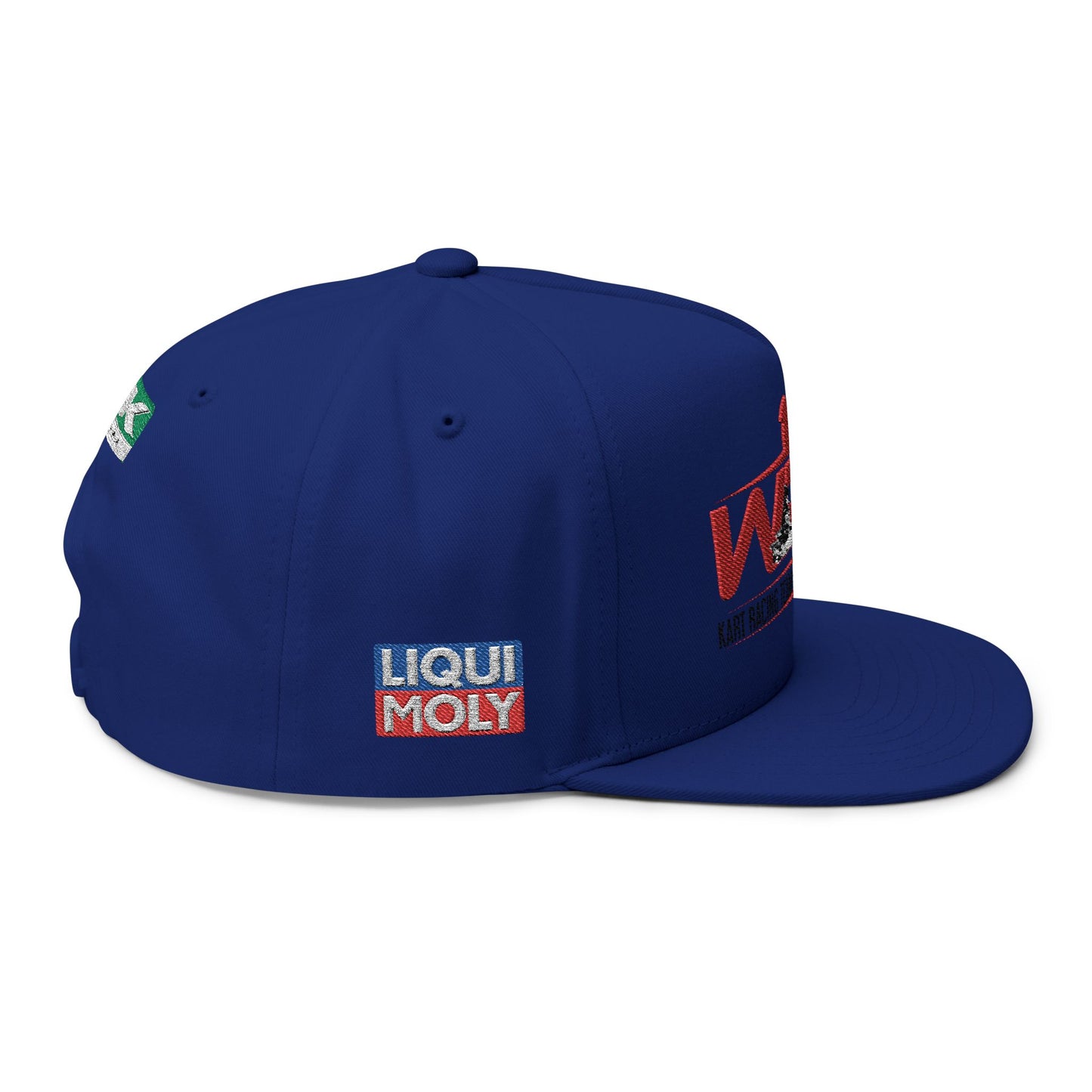 WRS Kart Racing Embroidered Flat Bill Cap