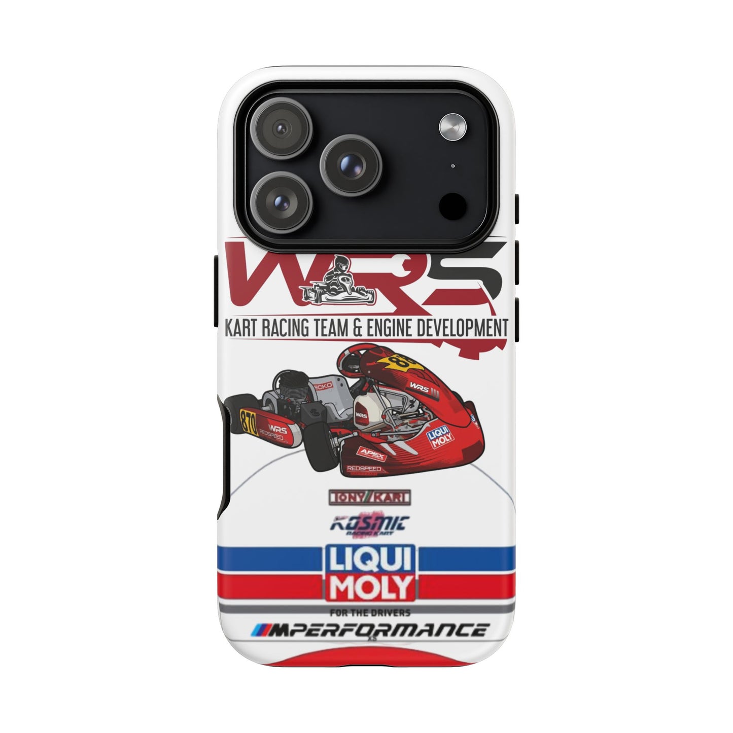 Kart Racing Tough Phone Case – 'WRS' Engine Development Design