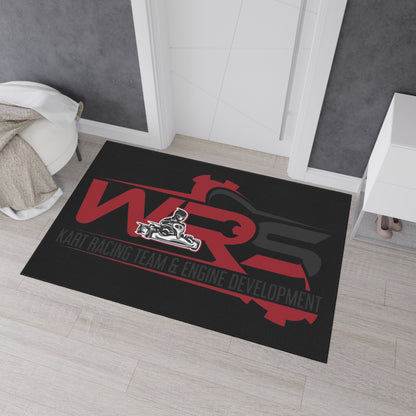 Racing Team Heavy-Duty Floor Mat – WRS Kart Racing Engine Development Logo
