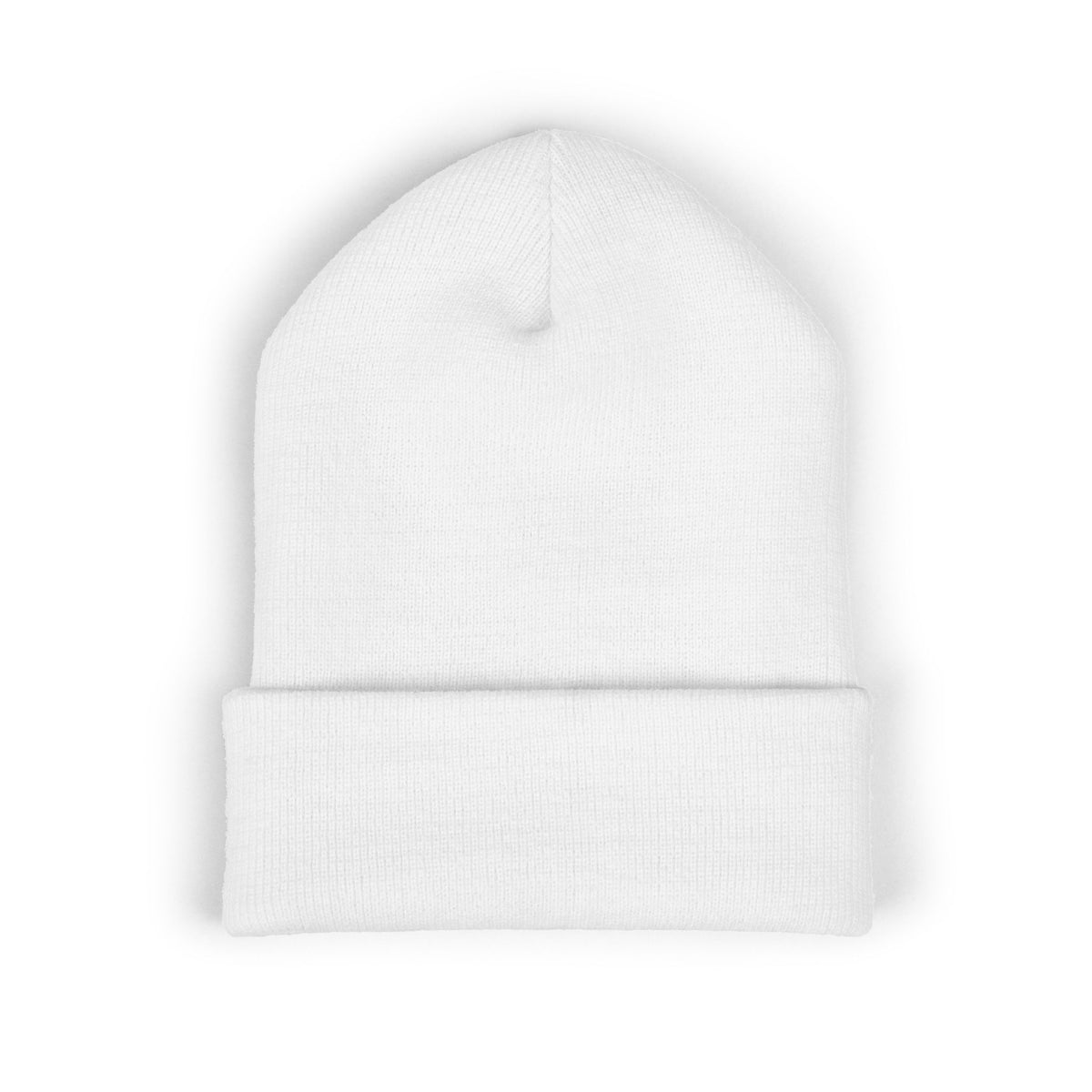 Embroidered Racing Flame Beanie — Classic Cuffed Knit Cap