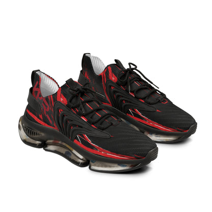 Men's Mesh Sneakers — Red Flame Athletic Running Shoes