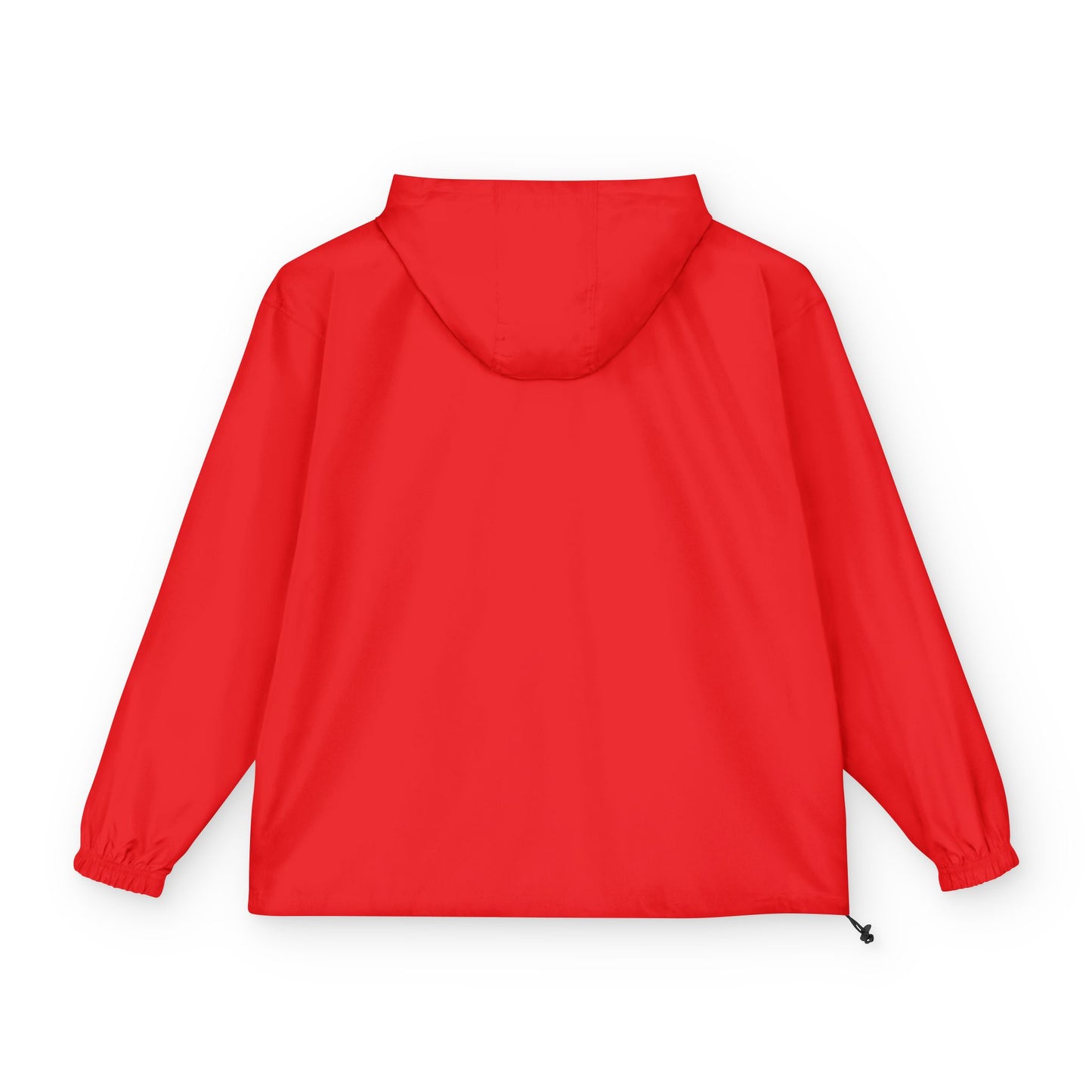 Packable Orange Anorak Jacket – Lightweight Hooded Windbreaker