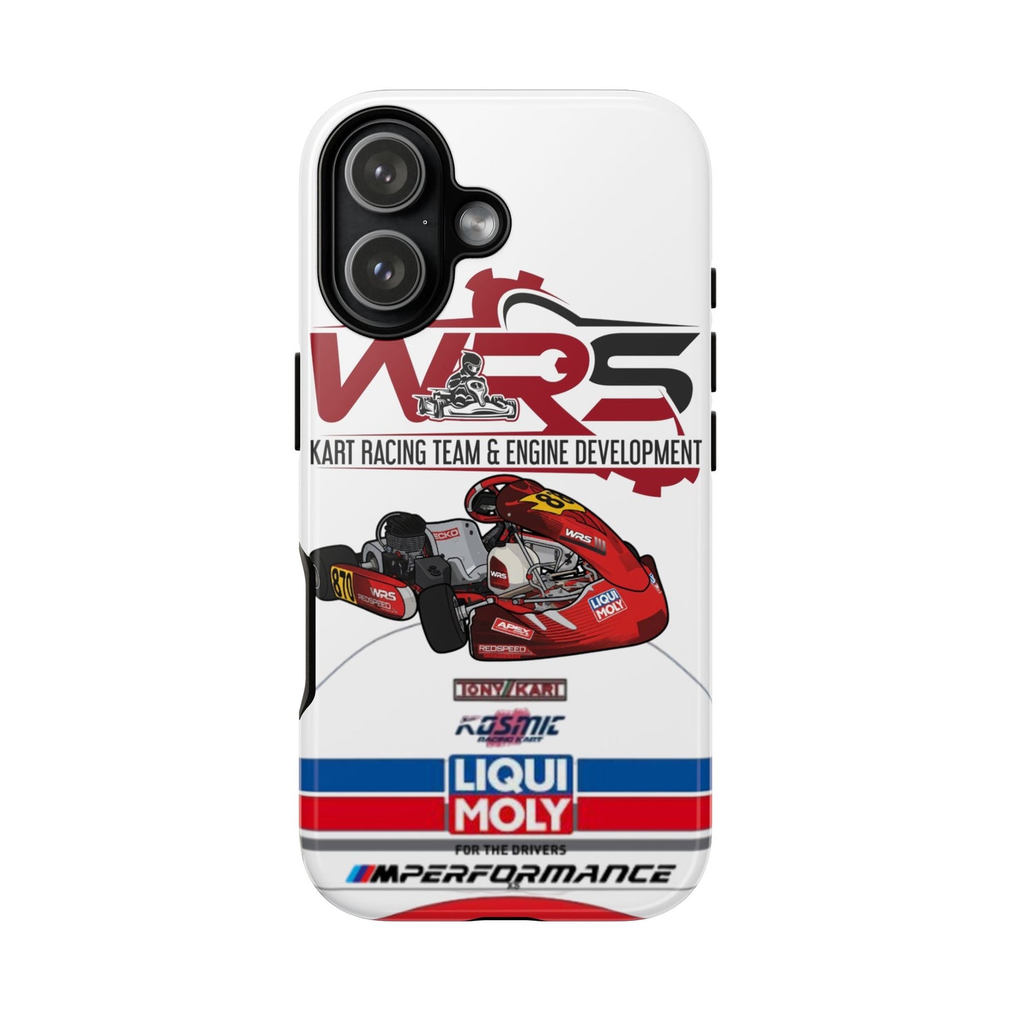 Kart Racing Tough Phone Case – 'WRS' Engine Development Design