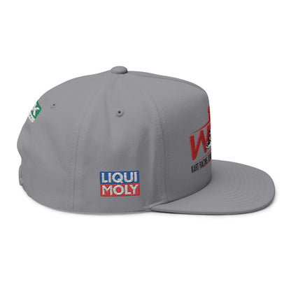 WRS Kart Racing Embroidered Flat Bill Cap