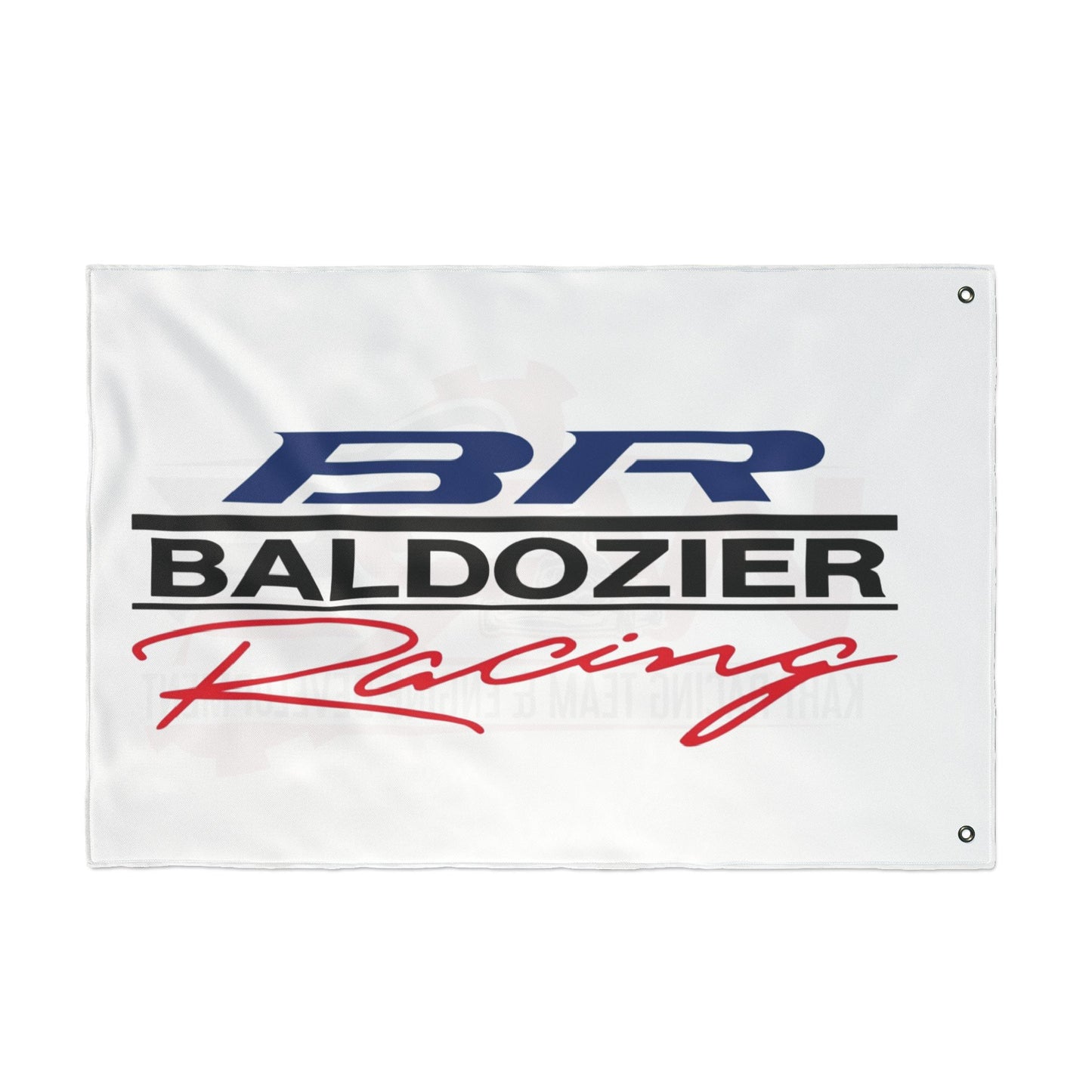 Racing Team Double-Sided Flag — Kart Racing & Engine Development Banner
