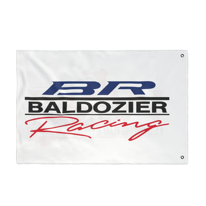 Racing Team Double-Sided Flag — Kart Racing & Engine Development Banner