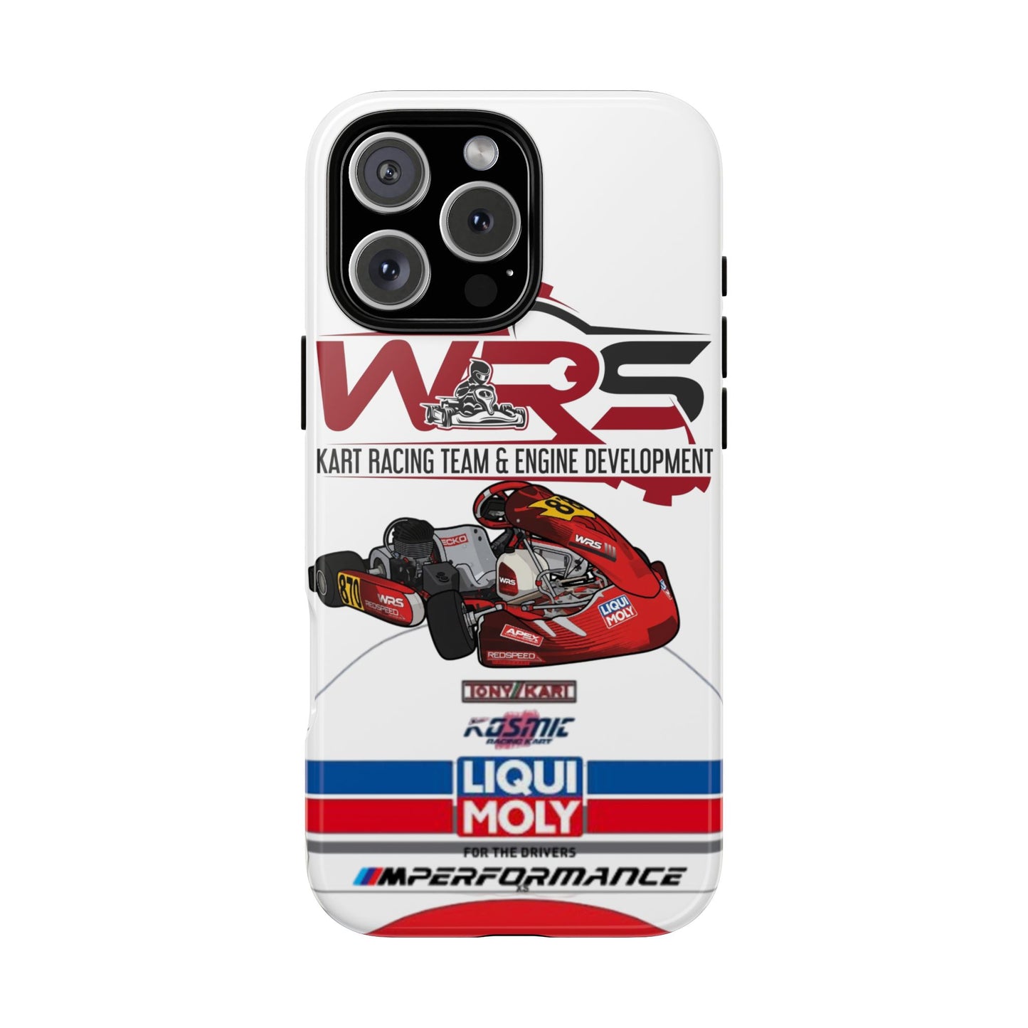 Kart Racing Tough Phone Case – 'WRS' Engine Development Design