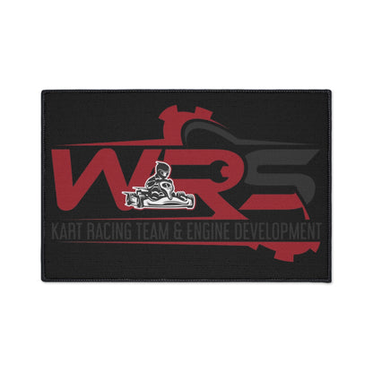 Racing Team Heavy-Duty Floor Mat – WRS Kart Racing Engine Development Logo