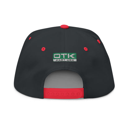 WRS Kart Racing Embroidered Flat Bill Cap
