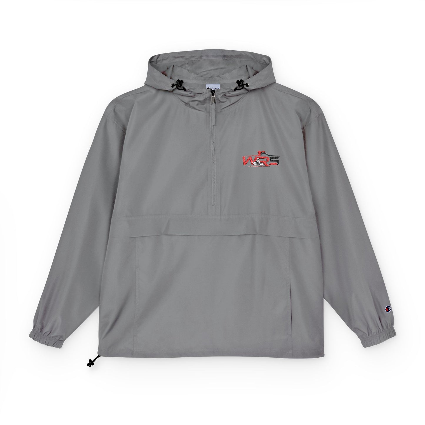 Packable Orange Anorak Jacket – Lightweight Hooded Windbreaker
