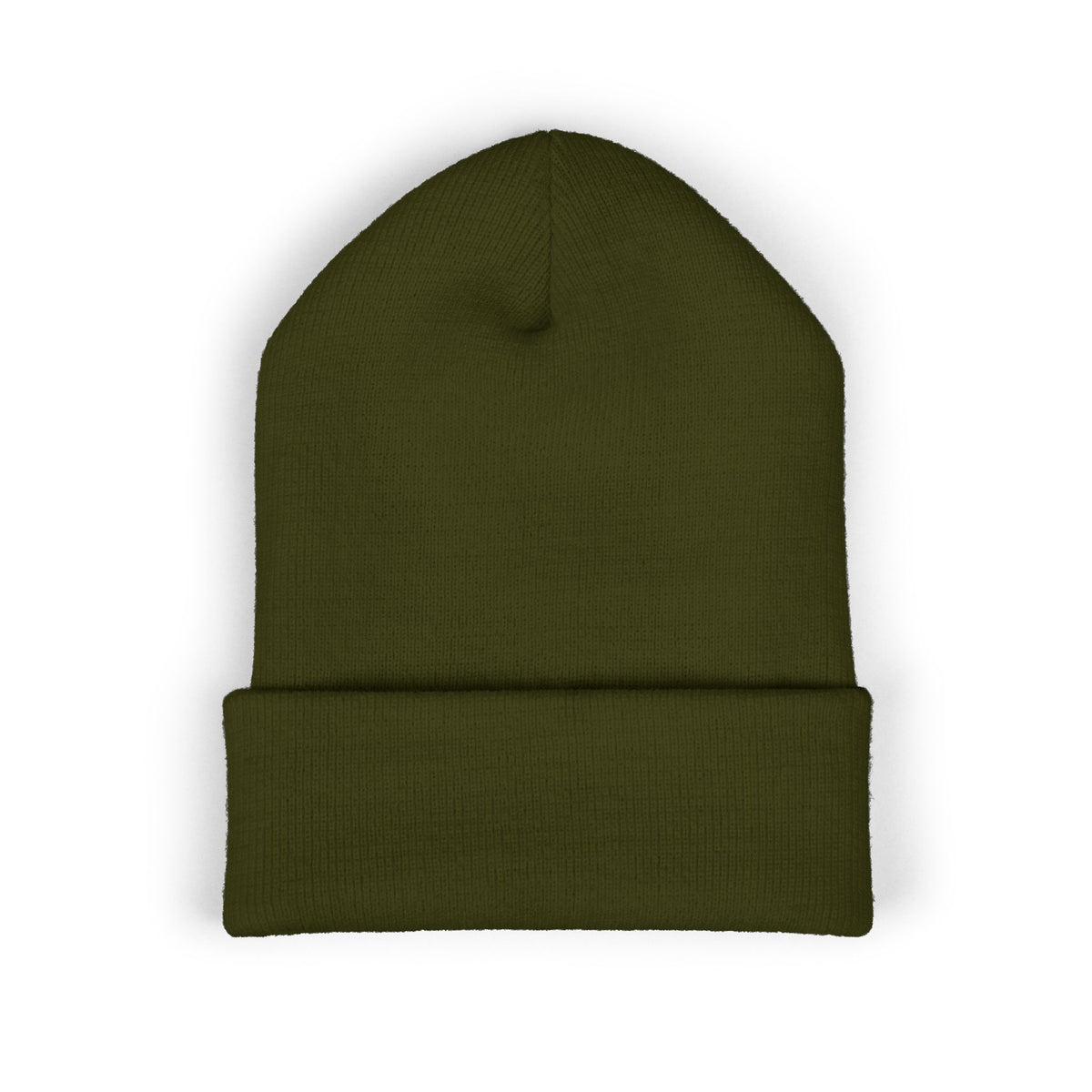 Embroidered Racing Flame Beanie — Classic Cuffed Knit Cap
