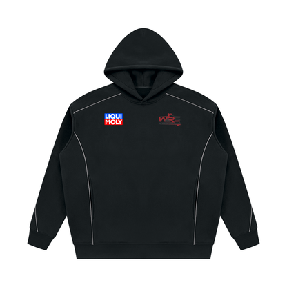 Unisex Oversized Piping Fleece Hoodie