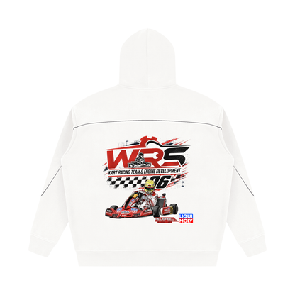 Unisex Oversized Piping Fleece Hoodie